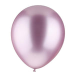 Set 12 Baloane, Flippy, din Latex Chrome, 25 cm, Mov Deschis