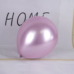 Set 12 Baloane, Flippy, din Latex Chrome, 30 cm, Mov Deschis
