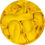 Set 12 Baloane, Flippy, din Latex Standard, 13 cm, Galben