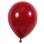 Set 12 Baloane, Flippy, din Latex Standard, 25 cm, Rosu Inchis