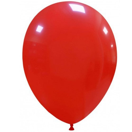 Set 12 Baloane, Flippy, din Latex Standard, 25 cm, Rosu