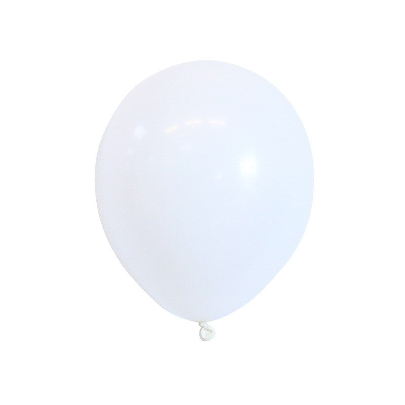 Set 12 Baloane, Flippy, din Latex Standard, 30 cm, Alb