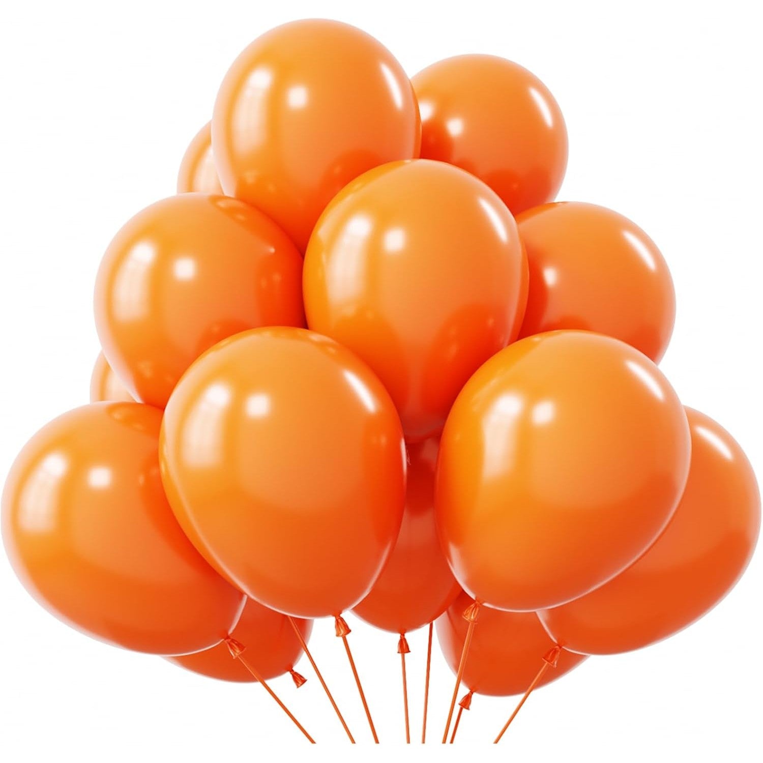 Set 12 Baloane, Flippy, din Latex Standard, 30 cm, Portocaliu