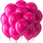 Set 12 Baloane, Flippy, din Latex Standard, 30 cm, Roz Zmeura