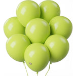 Set 12 Baloane, Flippy, din Latex Standard, 30 cm, Verde Lime