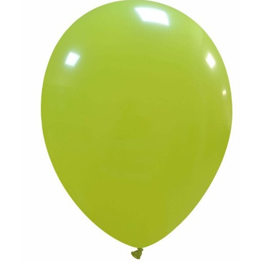 Set 12 Baloane, Flippy, din Latex Standard, 30 cm, Verde Lime