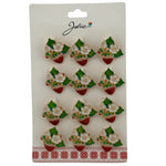 Set 12 Brose Martisor Primavara, Jolie, Model Capsuna Inflorita