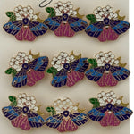 Set 12 Brose Martisor Primavara, Jolie, Model Fluture pe Floricele, Multicolor