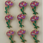Set 12 Brose Martisor Primavara, Jolie, Model Garoafe Roz