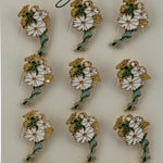 Set 12 Brose Martisor Primavara, Jolie, Model Margarete Impletite