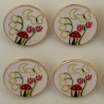 Set 12 Brose Martisor pentru Copii, Jolie, Model Primavara, Multicolor
