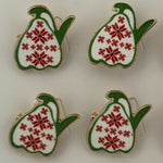 Set 12 Brose Martisor pentru Copii, Jolie, Model Ghiocel cu Motiv Traditional, Multicolor