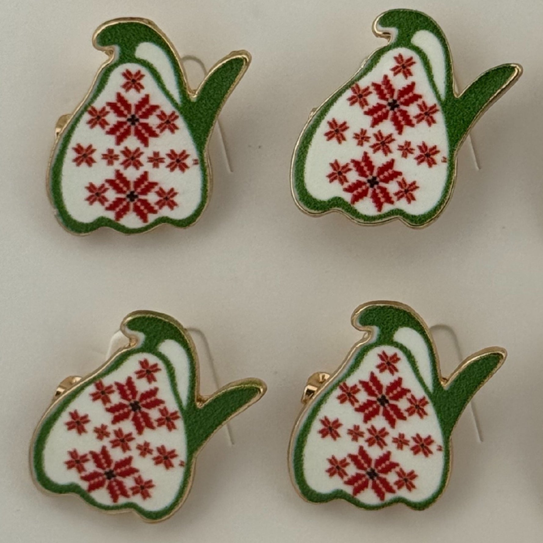 Set 12 Brose Martisor pentru Copii, Jolie, Model Ghiocel cu Motiv Traditional, Multicolor