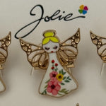 Set 12 Brose Martisor pentru Copii, Jolie, Model Ingeras, Multicolor