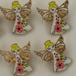 Set 12 Brose Martisor pentru Copii, Jolie, Model Ingeras, Multicolor