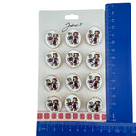Set 12 Brose Martisor pentru Copii, Jolie, Model Baiat si Fata Imbracati Traditional, Multicolor