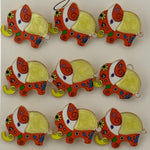Set 12 Brose Martisor pentru Copii, Jolie, Model Elefant cu Design, Multicolor