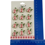 Set 12 Brose Martisor pentru Copii, Jolie, Model Ghiocel cu Motiv Traditional, Multicolor