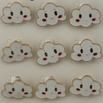 Set 12 Brose Martisor pentru Copii, Jolie, Model Norisor, Alb