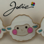 Set 12 Brose Martisor pentru Copii, Jolie, Model Oita, Alb