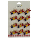Set 12 Brose Martisor Primavara, Jolie, Model Trei Fete Tricolor Hora, Multicolor
