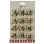 Set 12 Brose Martisor Primavara, Jolie, Model Buchet Ghiocei cu Piatra