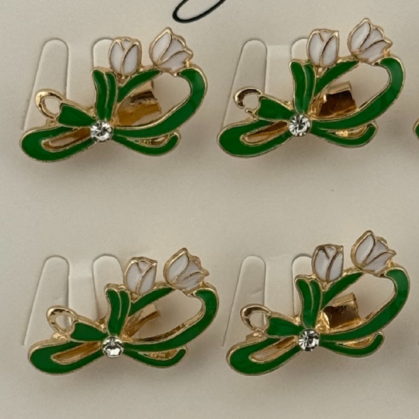 Set 12 Brose Martisor Primavara, Jolie, Model Ghiocel cu Piatra