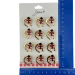 Set 12 Brose Martisor Primavara, Jolie, Model Buburuza cu Motiv Traditional in Potcoava