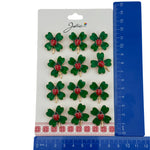 Set 12 Brose Martisor Primavara, Jolie, Model Buburza pe Trifoi, Verde