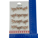 Set 12 Brose Martisor Primavara, Jolie, Model Libelula cu Motiv Traditional si Pietre