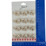 Set 12 Brose Martisor Primavara, Jolie, Model Pisica Alba cu Pietre