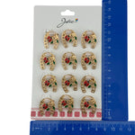 Set 12 Brose Martisor Primavara, Jolie, Model Potcoava cu Buburuza si Ghiocel
