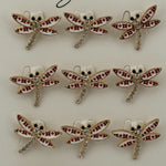 Set 12 Brose Martisor Primavara, Jolie, Model Libelula cu Motiv Traditional si Pietre