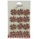 Set 12 Brose Martisor Primavara, Jolie, Model Trifoi Traditional cu Piatra Rosie