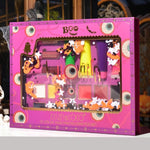 Set Produse de Pictat Fata, KEVIN & COCO, Halloween, 12 culori, 3 Rujuri, 4 Tuburi Vopsea, 25.5 x 20.5 x 2.6 cm,