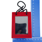 Set 12 Cutii pentru Martisoare Flippy, Forma Gentuta cu Capac Transparent tip Display, Catifea Rosie, 65x85x40 mm
