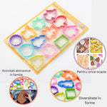 Set 12 forme pentru prajituri Flippy, material polipropilena, diverse forme, pentru orice ocazie, adancime 1.6 cm, 23.3