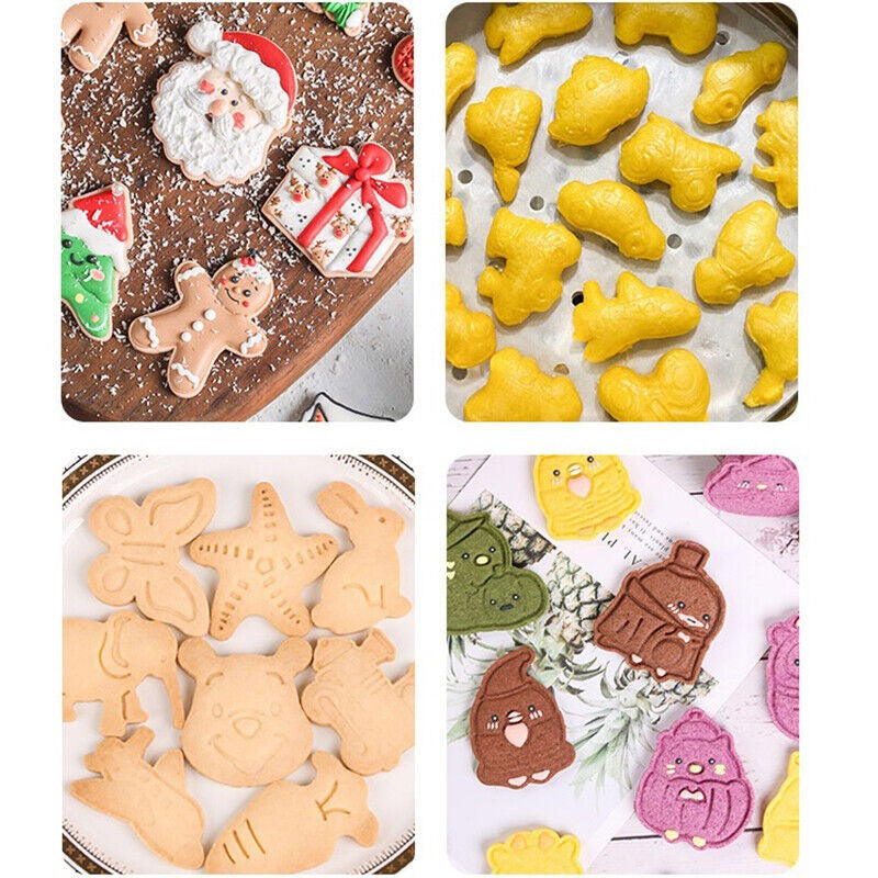 Set 12 forme pentru prajituri Flippy, material polipropilena, diverse forme, pentru orice ocazie, adancime 1.6 cm, 23.3