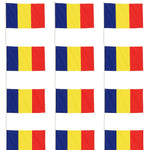 Set 12 Steaguri de Mana Tricolor, Flippy, Dimensiune 20x30 cm, Stegulet, Drapel