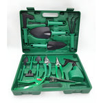 Set 12 Unelte de Gradina, Flippy, pentru Plantare Prelucrare Sol si Ingrijire Plante, Material PVC si Otel, Cutie