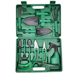 Set 12 Unelte de Gradina, Flippy, pentru Plantare Prelucrare Sol si Ingrijire Plante, Material PVC si Otel, Cutie