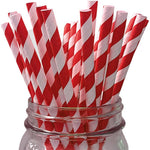 Set 16 Paie, Flippy, pentru Masa de Craciun, din Hartie, 19.7 cm,Alb-Rosu