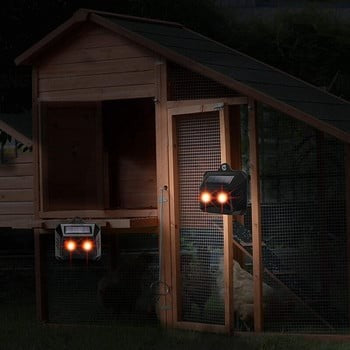 Set 2 Aparate Solare LED cu Ultrasunete, Flippy, Repelent pentru Animale Mari si Mici, Lumina Rosie si Alba, Anti