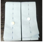 Set 2 Centuri de Monitorizare a Ritmului Cardiac Fetal, Flippy, Material Moale si Elastic, 6 x 130 cm, Albastru