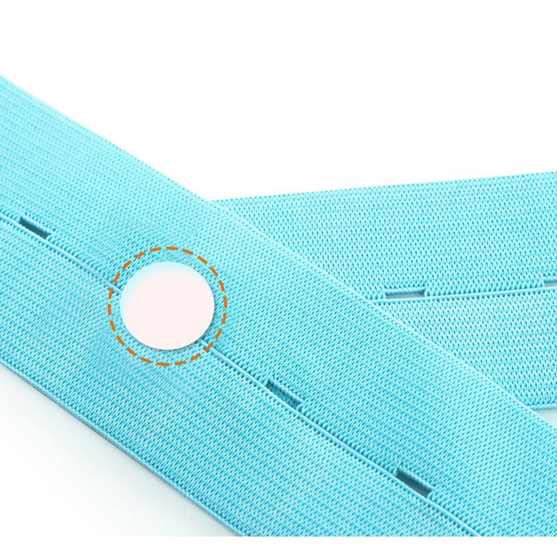 Set 2 Centuri de Monitorizare a Ritmului Cardiac Fetal, Flippy, Material Moale si Elastic, 6 x 130 cm, Albastru