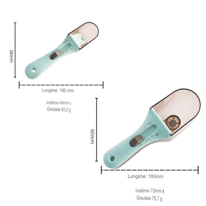 Set 2 Cupe Gradate pentru Bucatarie, Flippy, Cupe de Masurat Reglabile, Ergonomic, Confortabil, pentru Lichide si