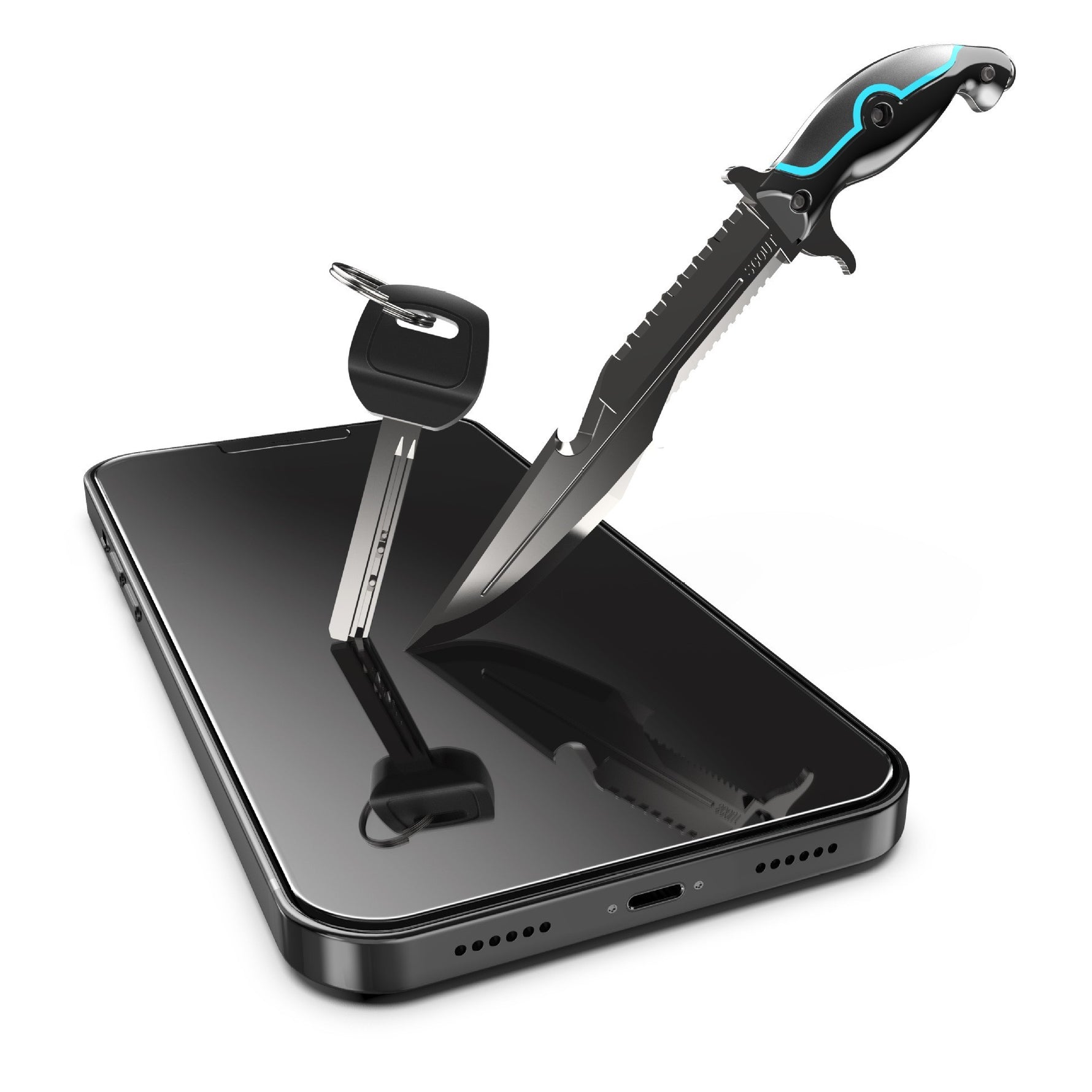 Set 2 folii sticla securizata cu sistem de montare usor si rapid Flippy compatibila cu Apple iPhone 13 / 13 Pro