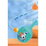 Set 2 Palete de Tenis de Masa, Flippy, pentru Copii, Design Animat, Tematica Astronauti, Accesoriu de Agatat Inclus si