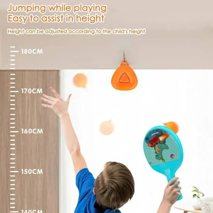 Set 2 Palete de Tenis de Masa, Flippy, pentru Copii, Design Animat, Tematica Astronauti, Accesoriu de Agatat Inclus si