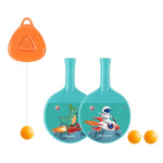 Set 2 Palete de Tenis de Masa, Flippy, pentru Copii, Design Animat, Tematica Astronauti, Accesoriu de Agatat Inclus si